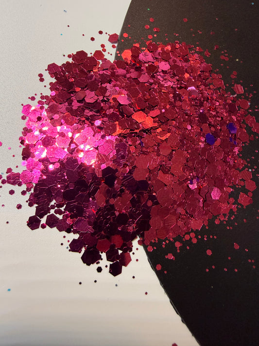 Ruby Rush Chunky Glitter Mix