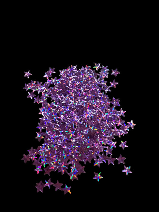 Purple 3d Star – Shaped Glitter 8g | Luxy Customs