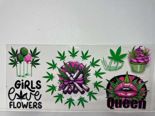 H1154 Girls love flowers, cannabis, weed
