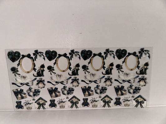 H543 black cat balloons perfume girl