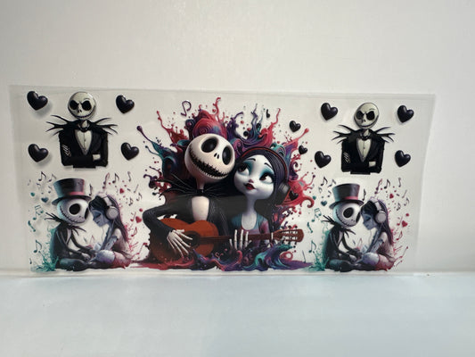 G298 jack and Sally horror skulls