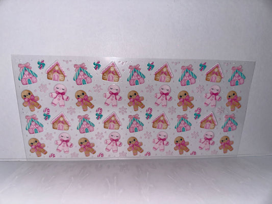 H2604 Pink Ginger Bread Christmas