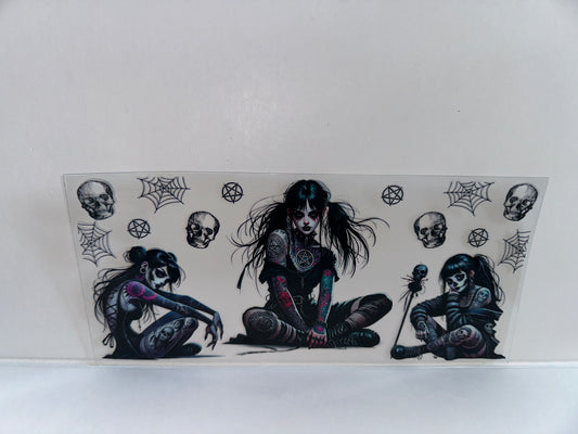 G1042 celestial witch with skulls