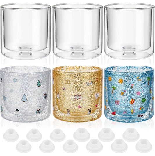 12oz Snow Globe Whiskey Glass – Double Wall Glass