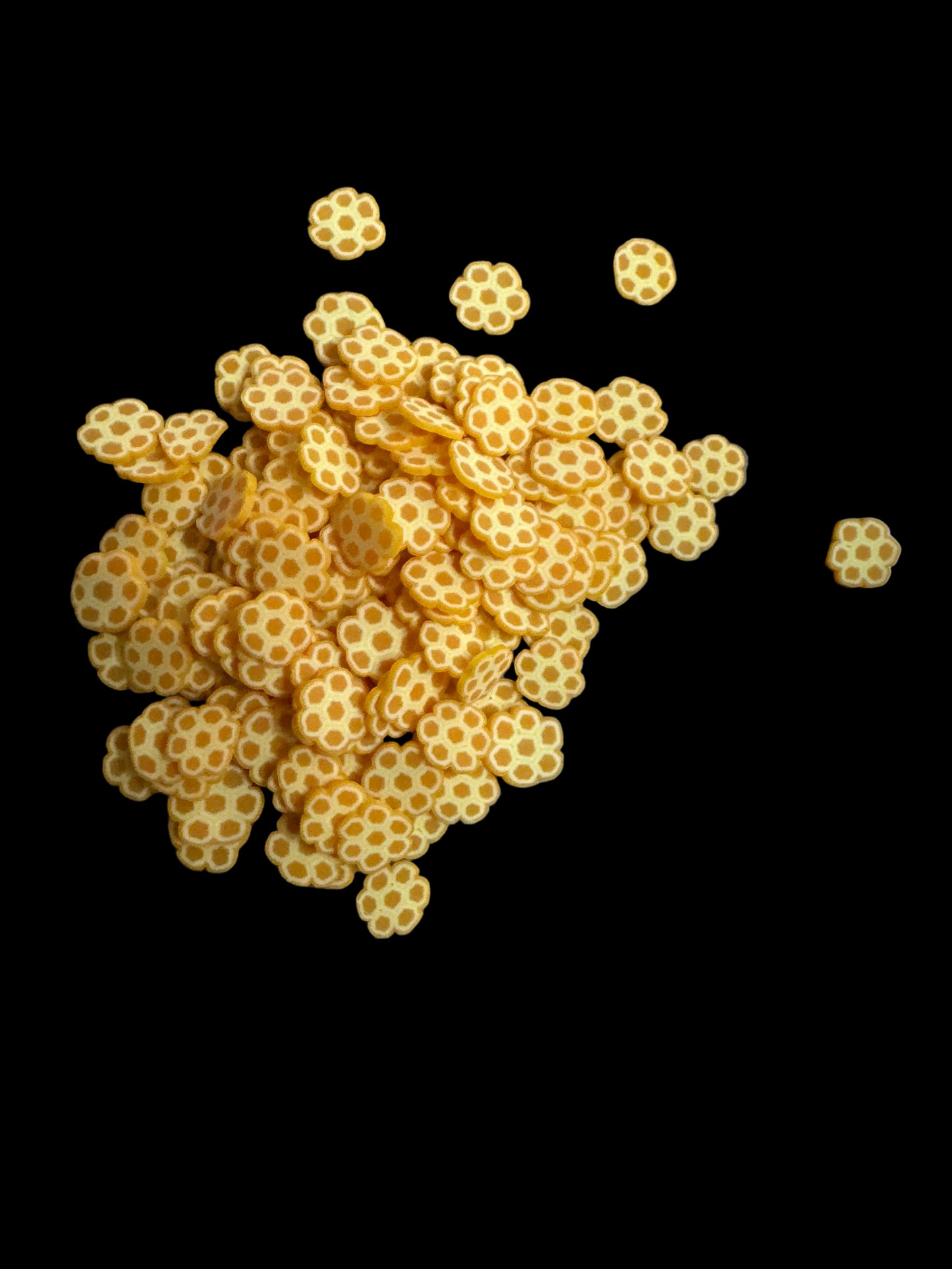 Golden Honeycomb Clay Pieces