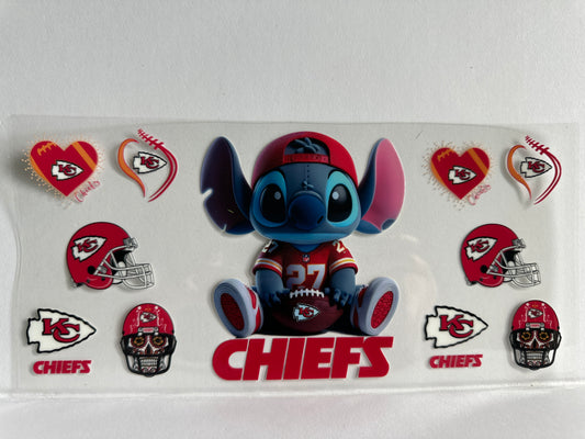 G1309 NFL football chiefs stitch