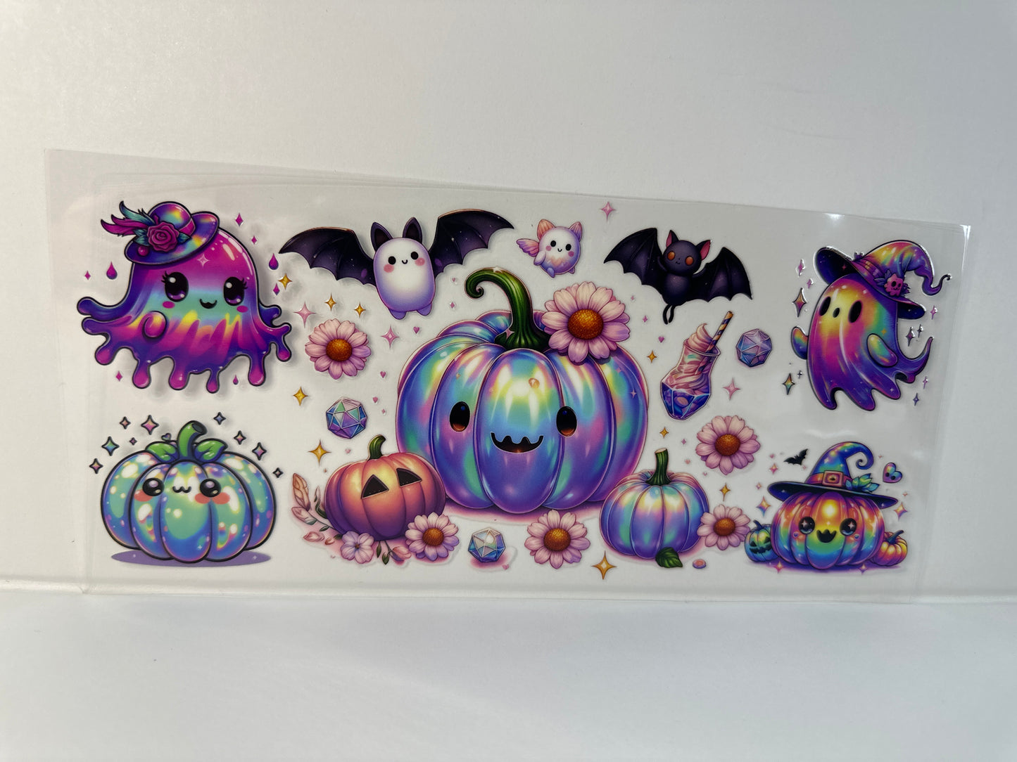 G134 colorful pumpkins, and ghost Halloween