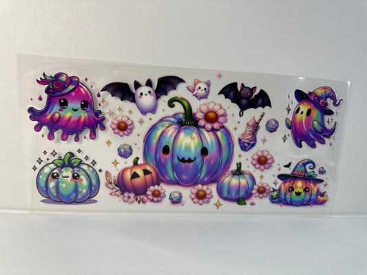 G134 colorful pumpkins, and ghost Halloween