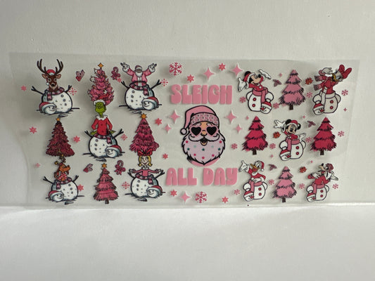 G924 Christmas sleigh all day Santa with the Grinch in Disney characters