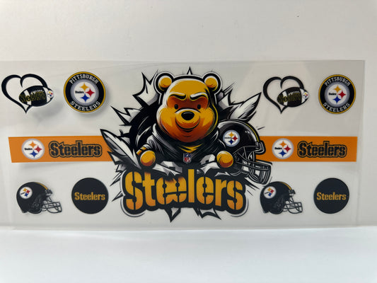 F479 NFL football Steelers Winnie the Pooh