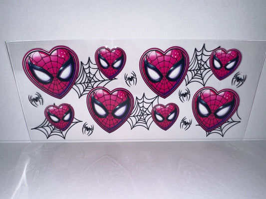 H1560 Spider-Man hearts pink