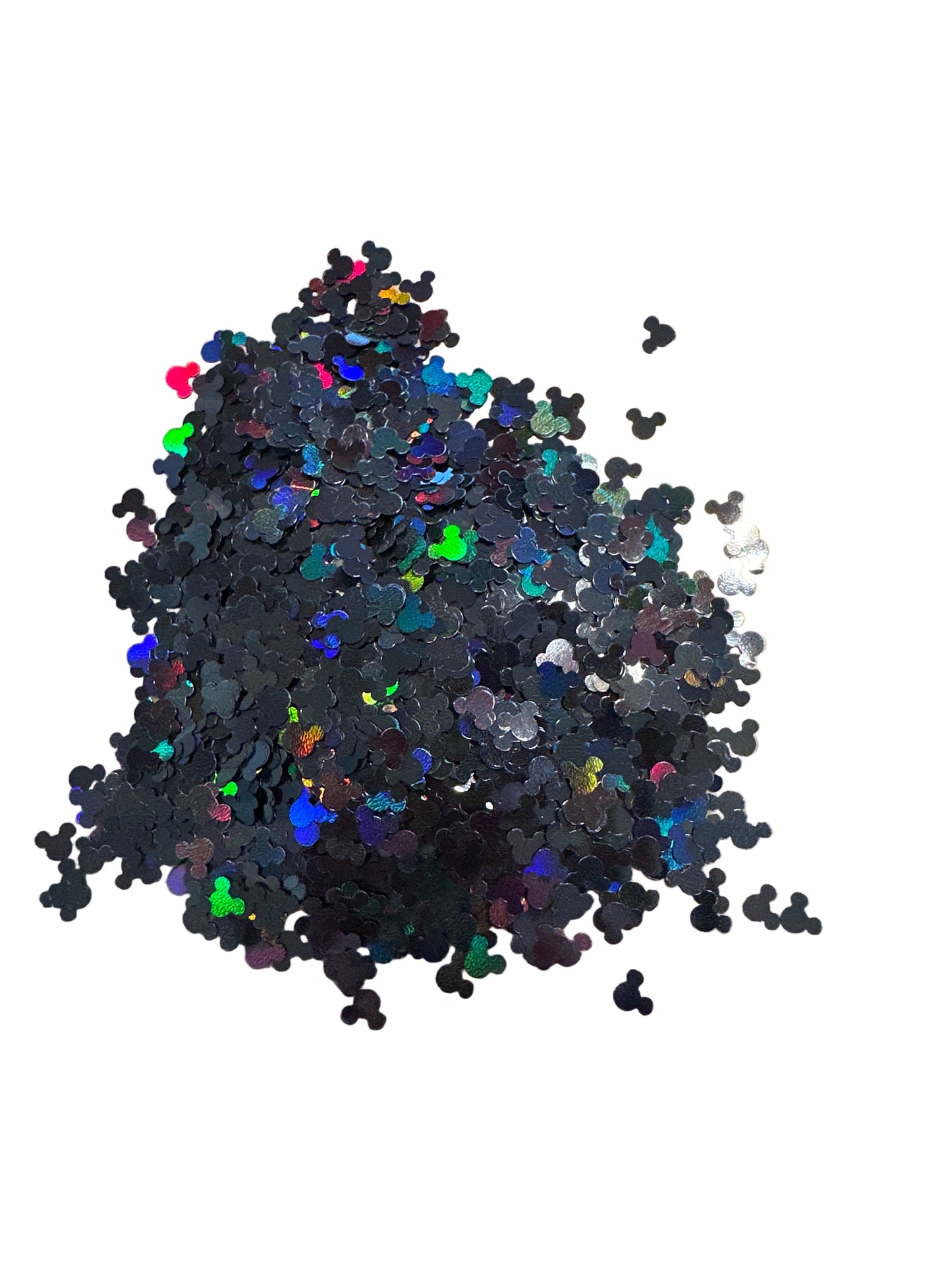 Black Micky Shaped Glitter