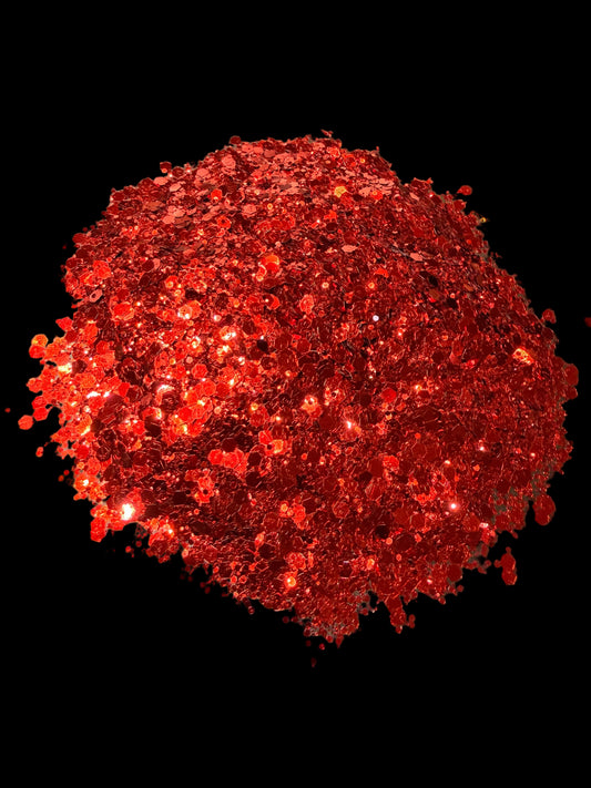 Sinful Scarlet – Chunky Glitter 2oz