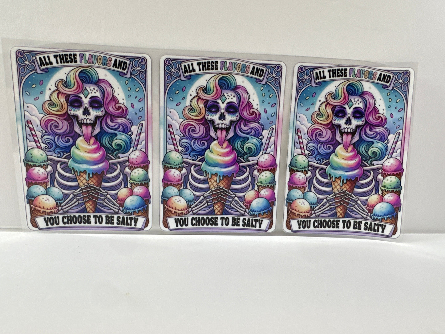 G531 all these flavors and you choose to be salty tarot card