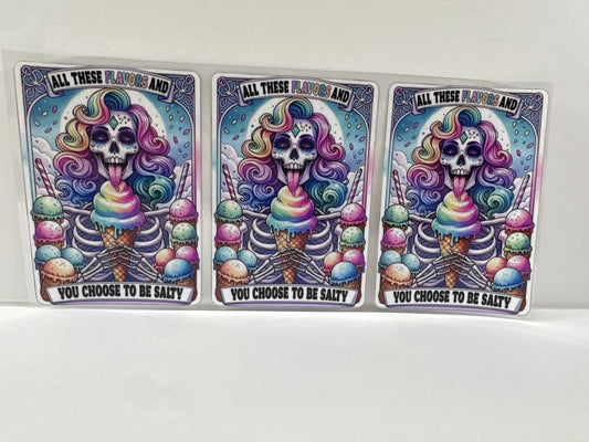 G531 all these flavors and you choose to be salty tarot card