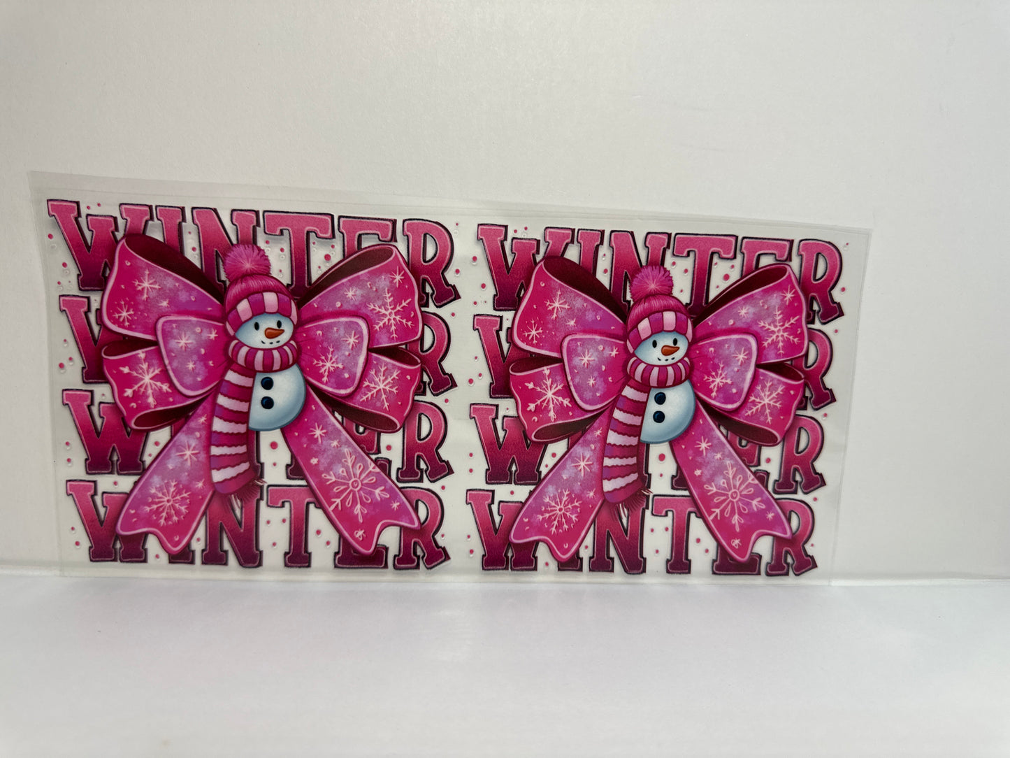 G221 winter snowman bow Christmas