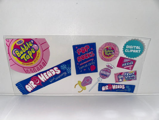 H227 bubble, tape, airheads, and pop rocks candy