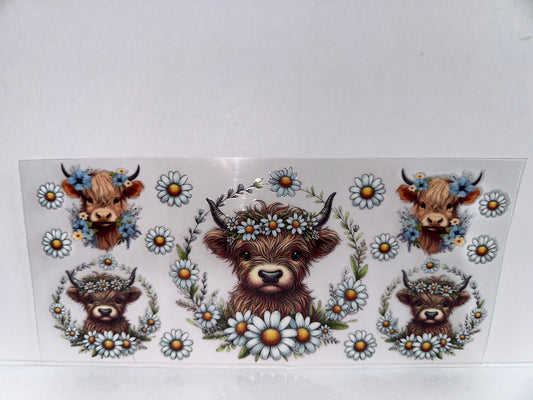H2125 Cow with flowers