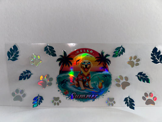 H2338 Metallic Golden Retriever Summer