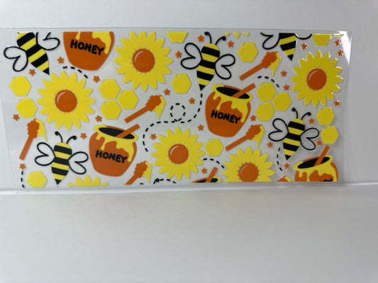 E94 Honey Bee and Flowers