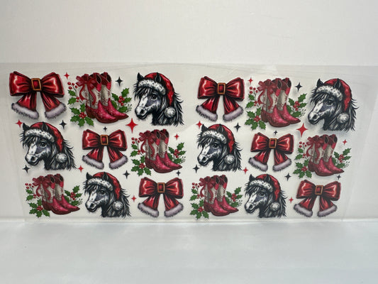 G222 Christmas horse western