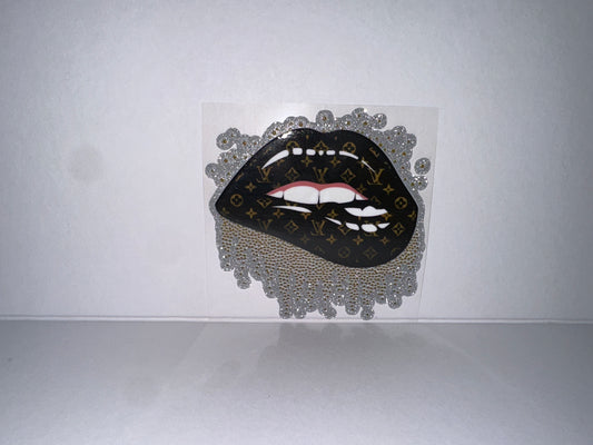 H1968 Glitter Wrap Designer  LV Lips