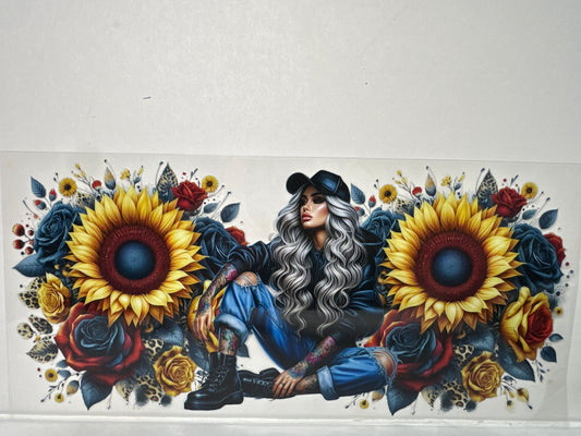 H1206 Girl with flowers