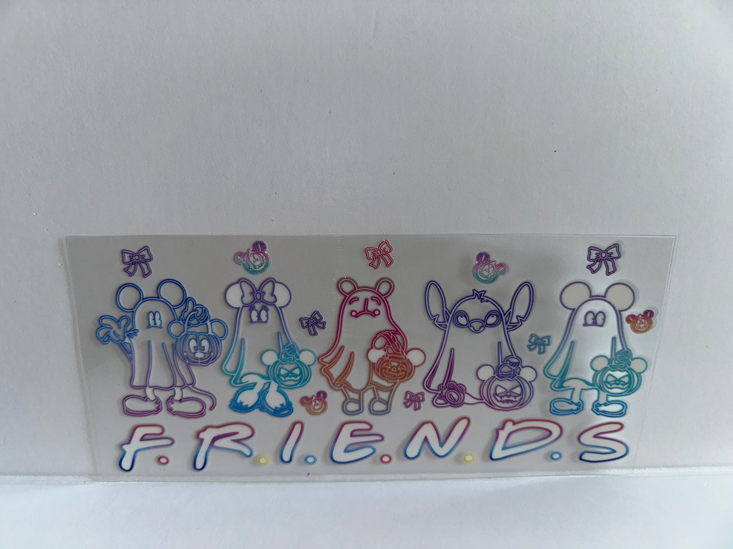 G1028 Halloween neon ghost friends