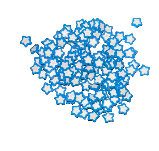 Blue stars Clay Pieces