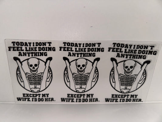 H288 today, I don’t feel like doing anything except my wife after dark