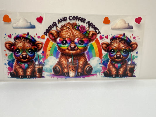 F423 Cow Proud coffee Addict