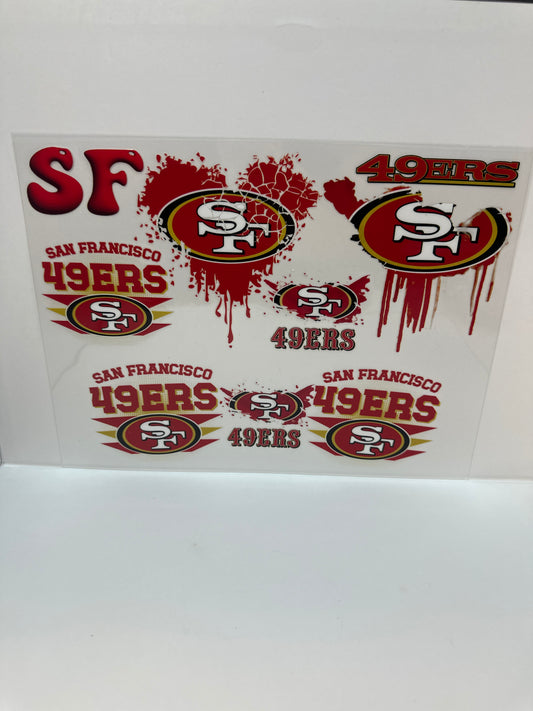 F795 NFL 49ers 40 ounce cup wrap