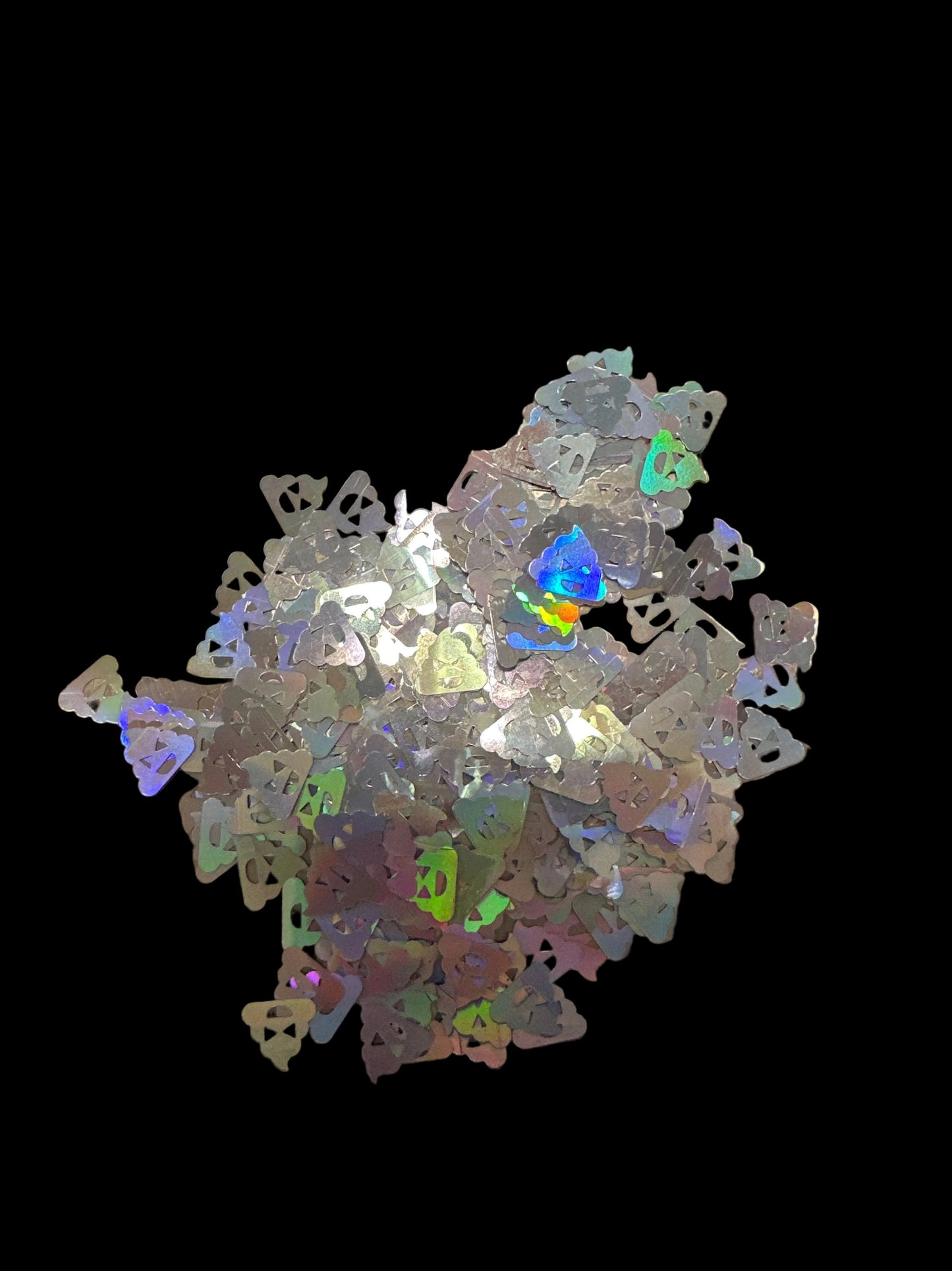 Ice Cream/Poop Emoji  Silver Holographic – Shaped Glitter 8g | Luxy Customs