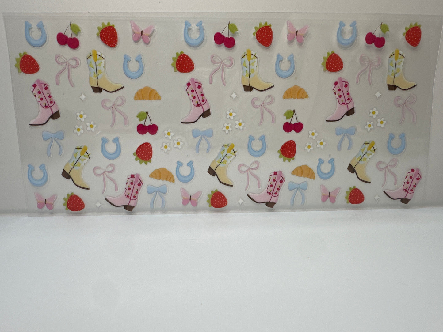 F 299 Western Boots with fruit and Bows