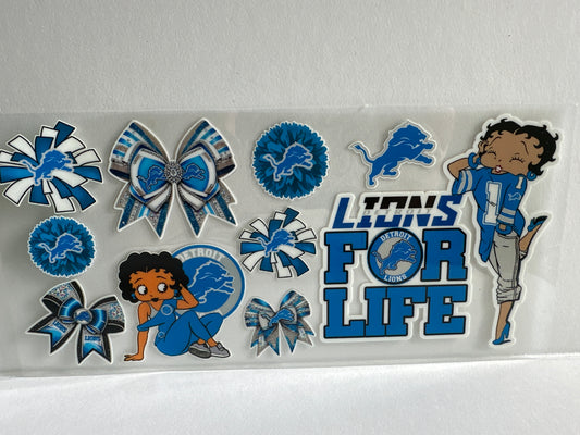 G1279 NFL football Lions Betty Boop