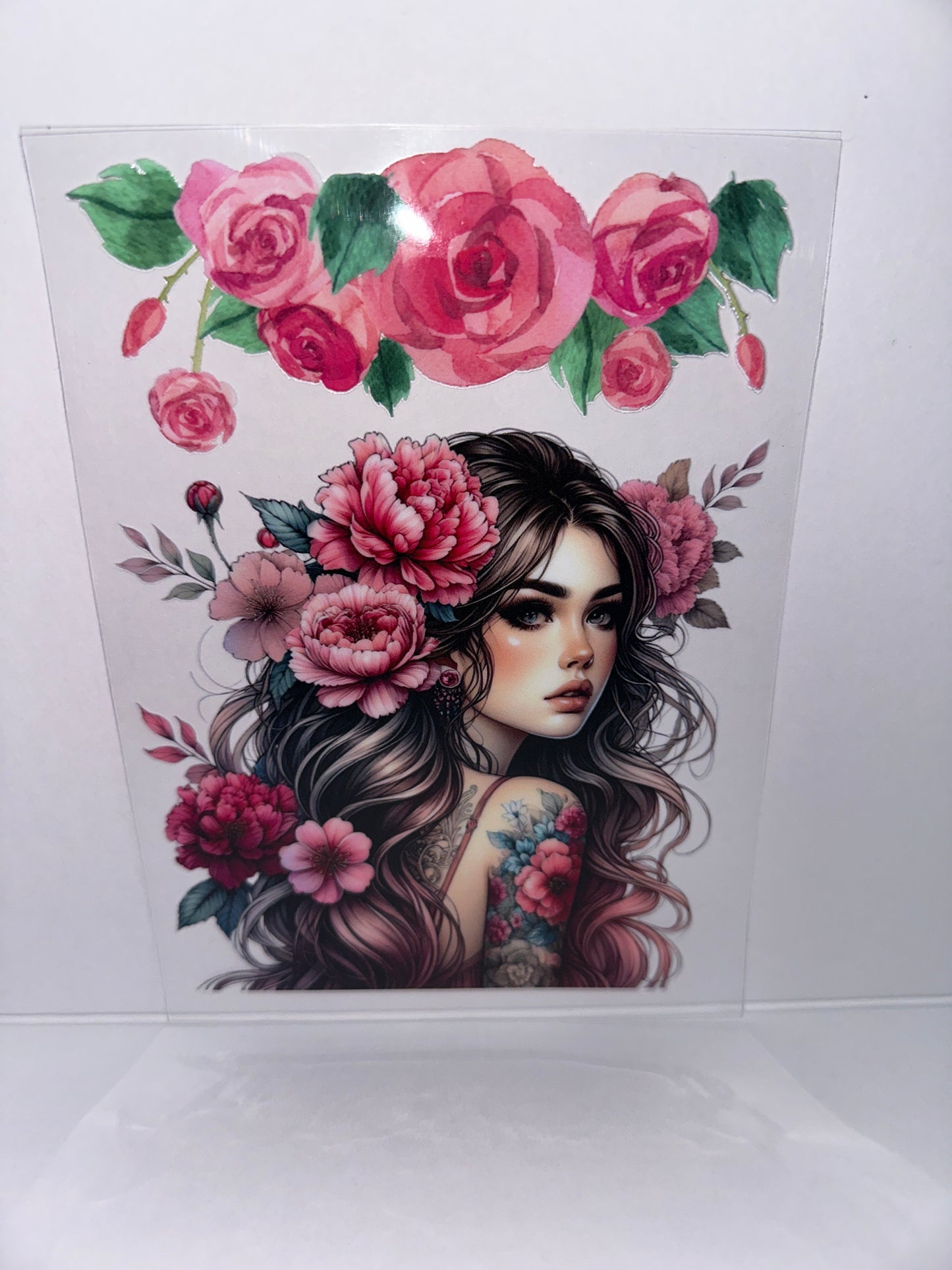 H2015 20/24oz Tatted Girl with flowers