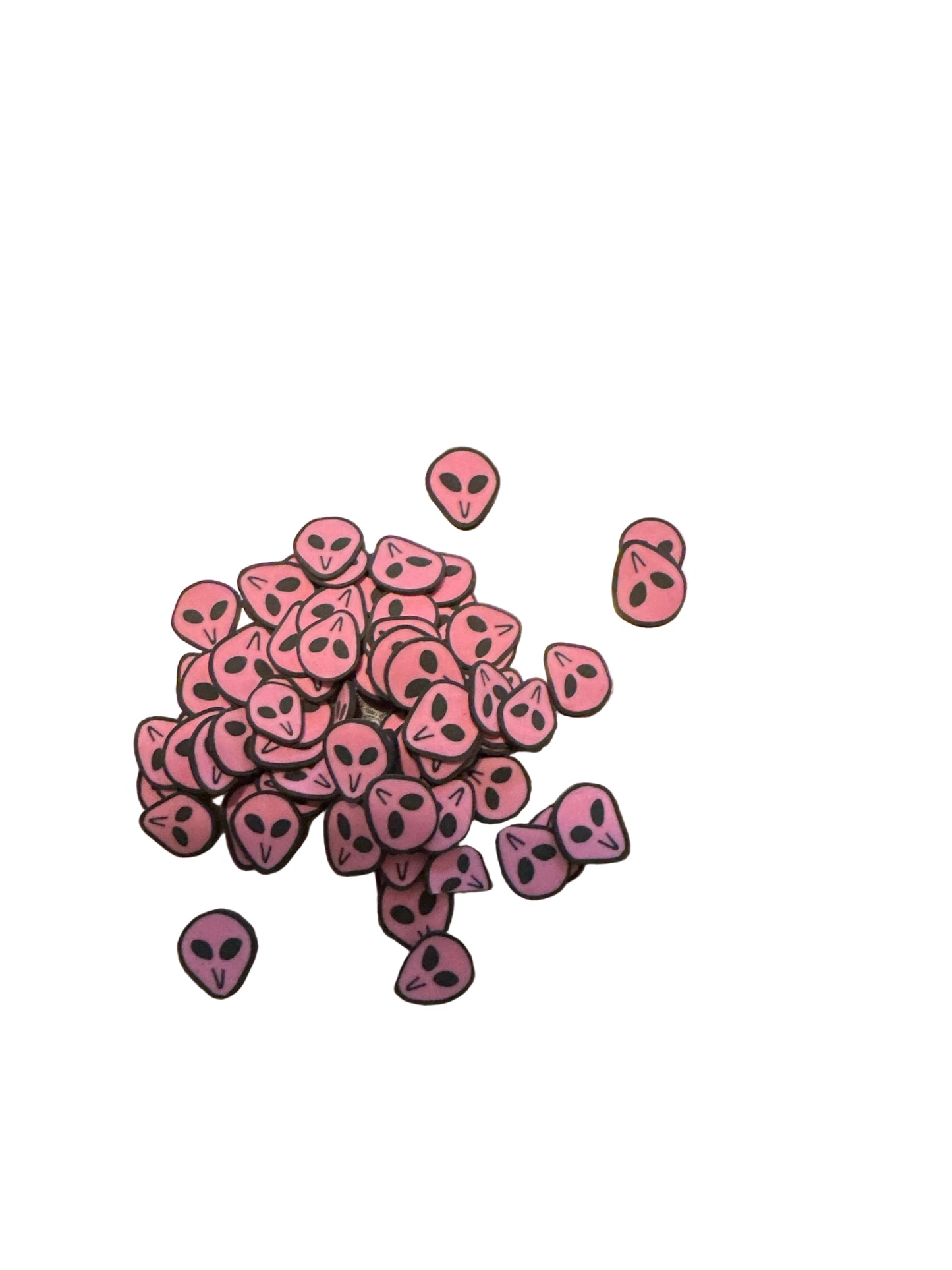 Pink Alien Clay Pieces – Shaped Glitter 8g | Luxy Customs