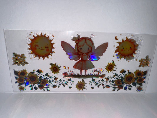 H2321  Metallic Fairy with Sunflowers