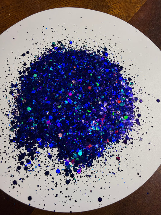 Cobalt Chunky Glitter Mix – 2oz