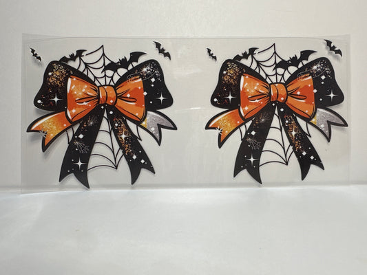 F142 Halloween bows with bats