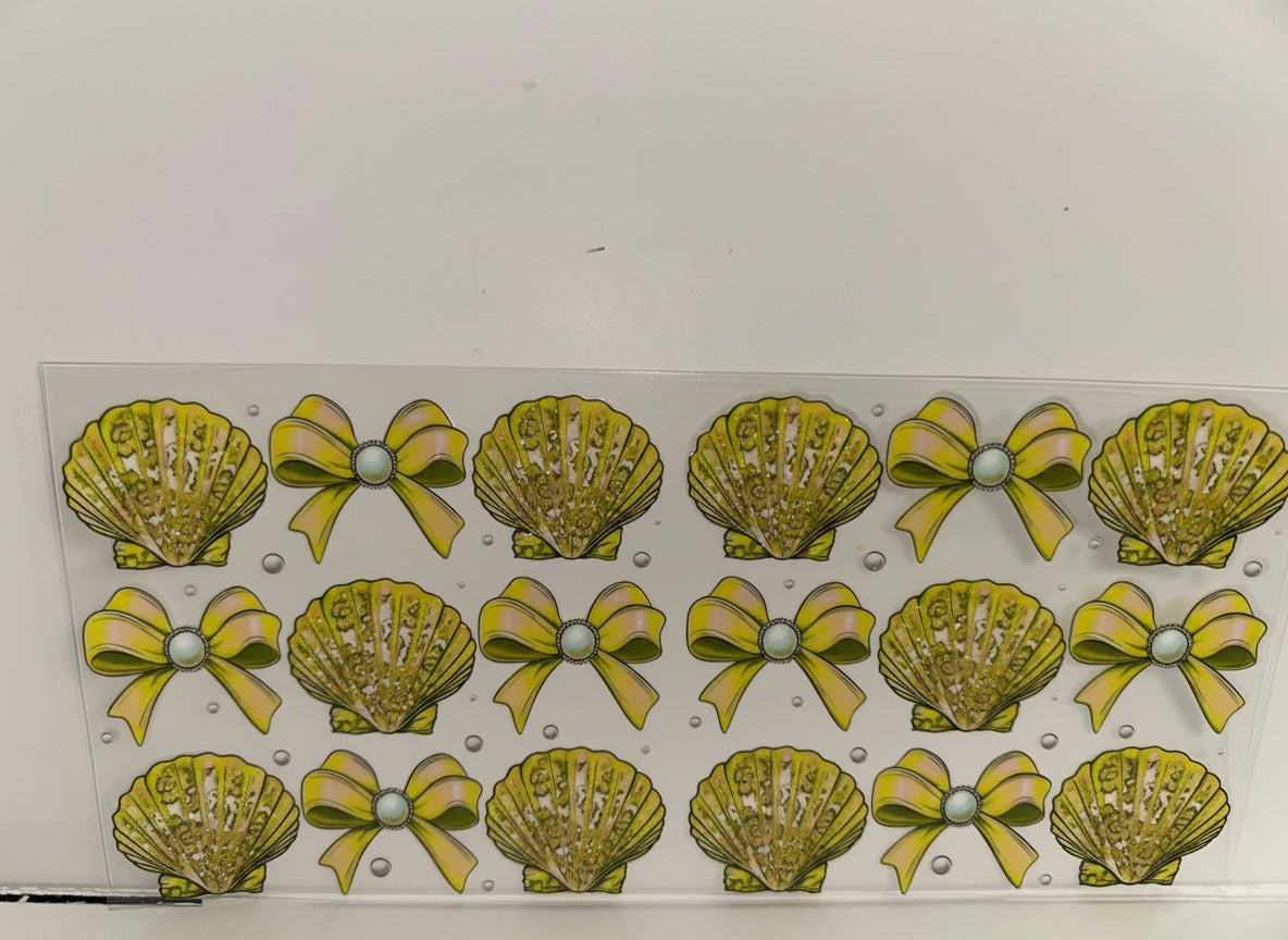 H843 Yellow Shells and bows
