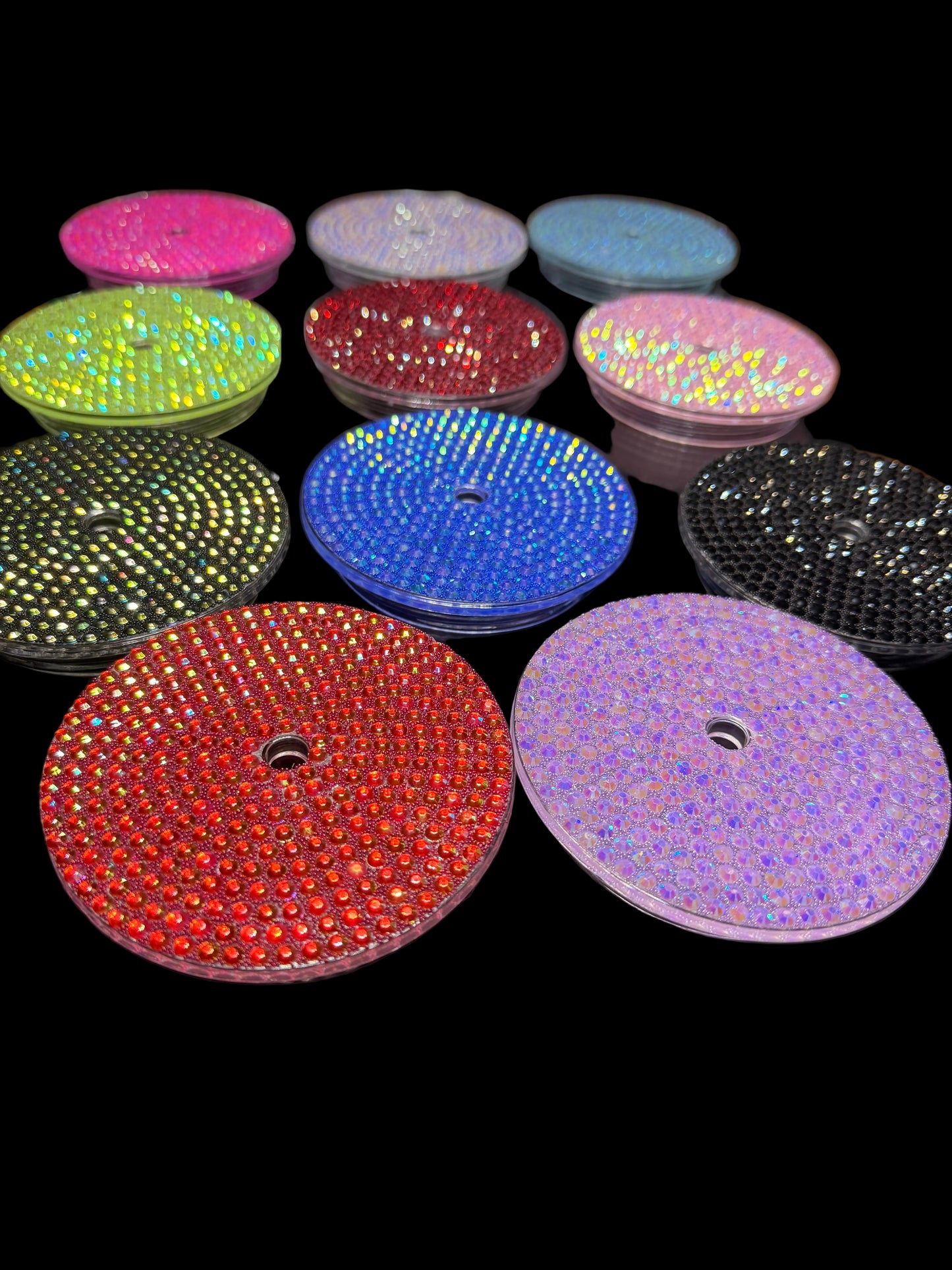 Rhinestone Cup Lids for 16oz & 24oz Tapered Cups