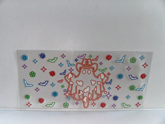 G1024 Halloween neon western ghost