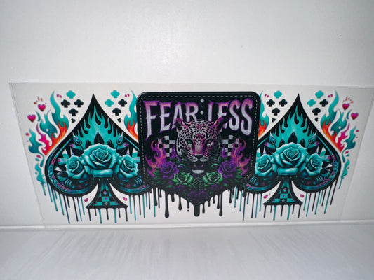 H147 cheetah, checkered design teal flowers