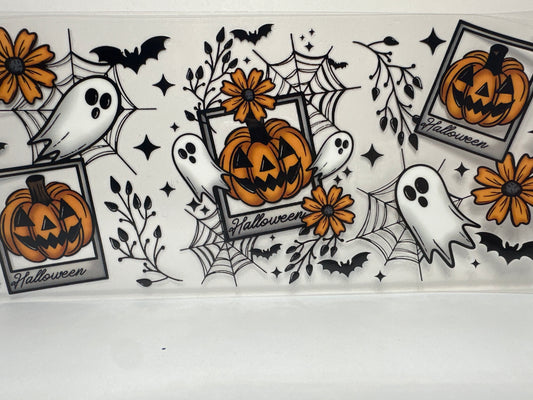 F135 Halloween pumpkin and ghosts