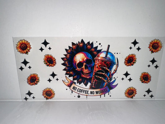 G1268 skulls, coffee, sunflowers
