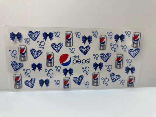 F633 diet Pepsi soda blue hearts