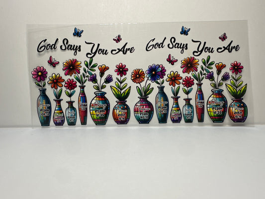 F268 God Says You Are Affirmations - Religious