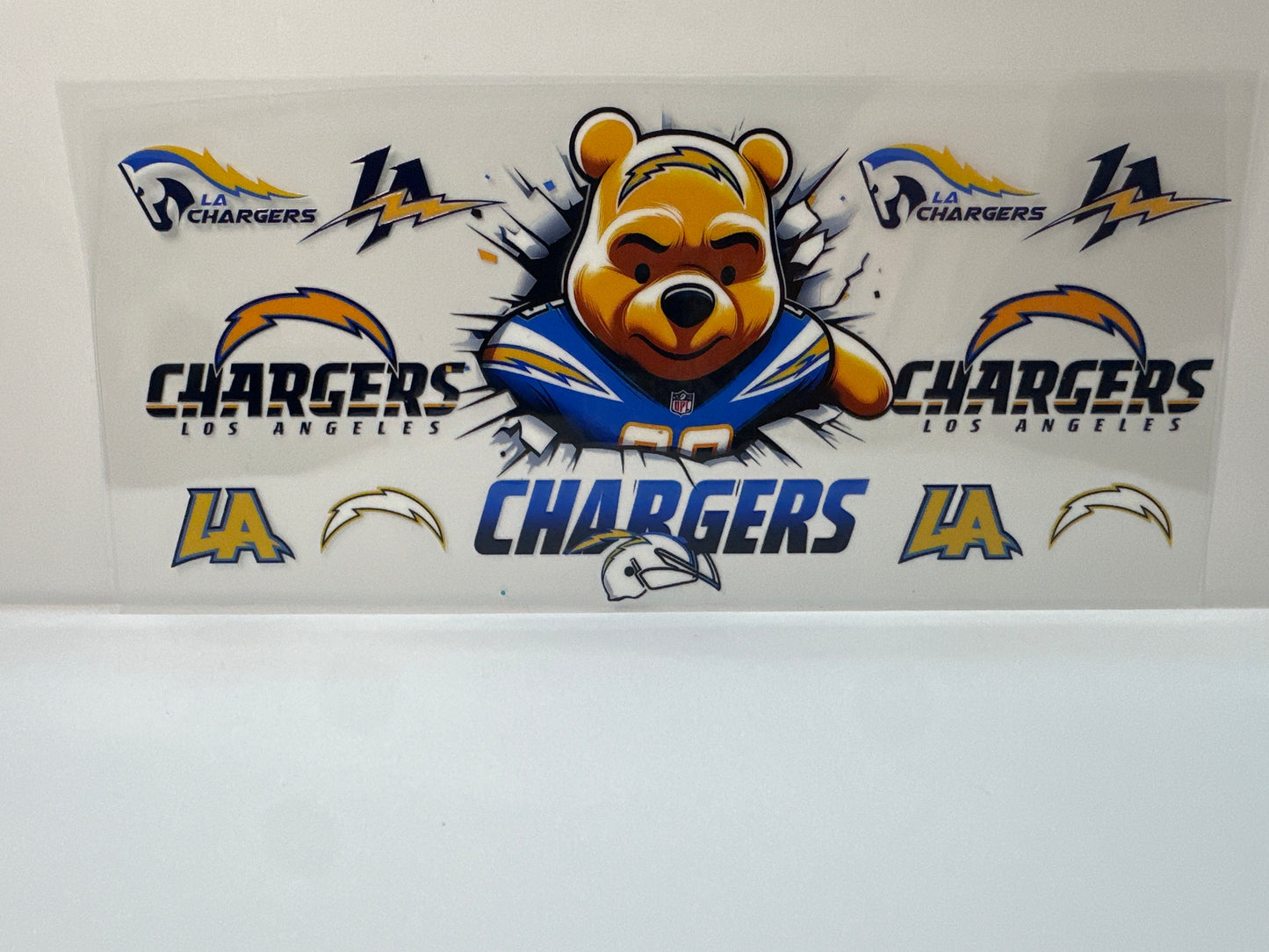 F495 NFL football Chargers Winnie the Pooh