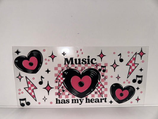 H555 Music has my heart pink